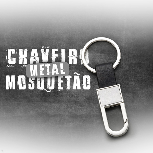 Chaveiro Metal Mosquetão