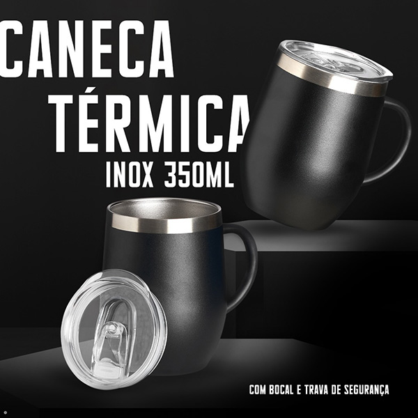 Caneca Térmica Inox 350ml